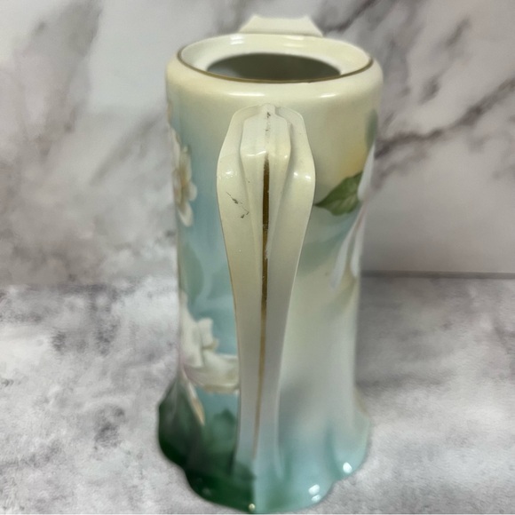 Beautiful Vintage RS Germany Large Porcelain Chocolate Pot Pitcher - Picture 11 of 16